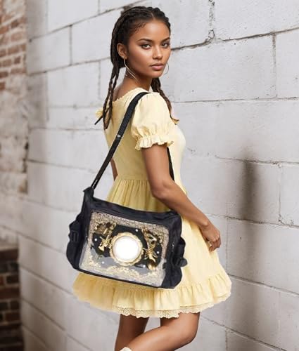 Ita Bag Crossbody, Ita Messenger Bag,Pin Purse,Shoulder Bag,Y2K Pin Display Bag with Insert, Nylon2