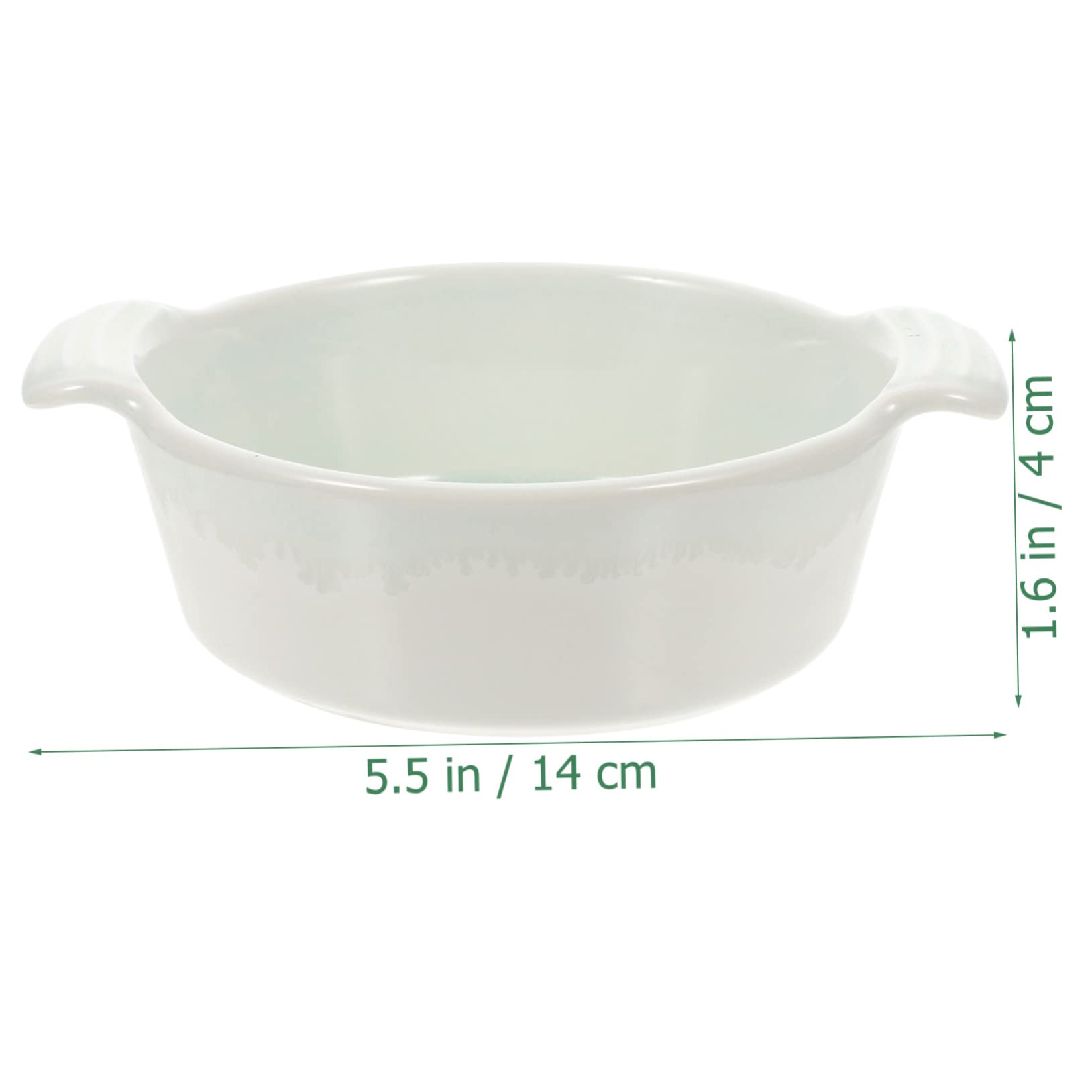 Cabilock Ceramic Double Handle Baking Dish for Roasting and Serving Pan Japanese Style Glazed Bakeware for Cooking Vegetables and Fruits