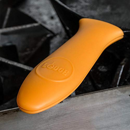 Image of Lodge Silicone Hot Handle Holder-Heat-Resistant Cast Iron Skillet Handle Cover for Pans 9 Inches & Larger-Dishwasher-Friendly Hot Grip Sleeve-Reusable Skillet Accessory-Orange,5.625 inch x 2 inch(Pack of 12)