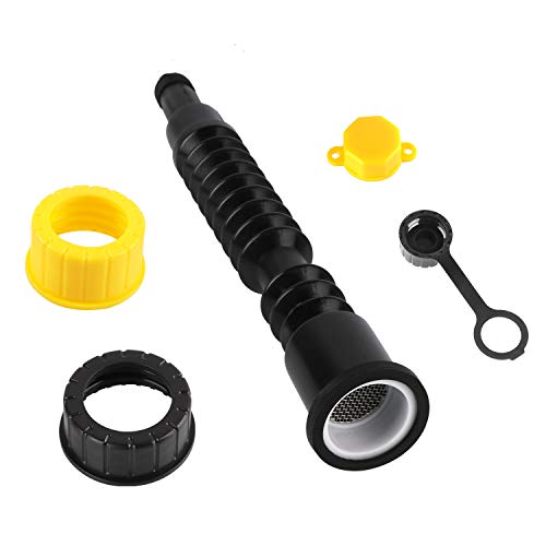 Jufosien 1 Sets Replacement Spout Parts Kit Includes Spout Rubber Gasket Spout Stopper Cap Vent Cap For Fuel Gas Can Container #TOP2