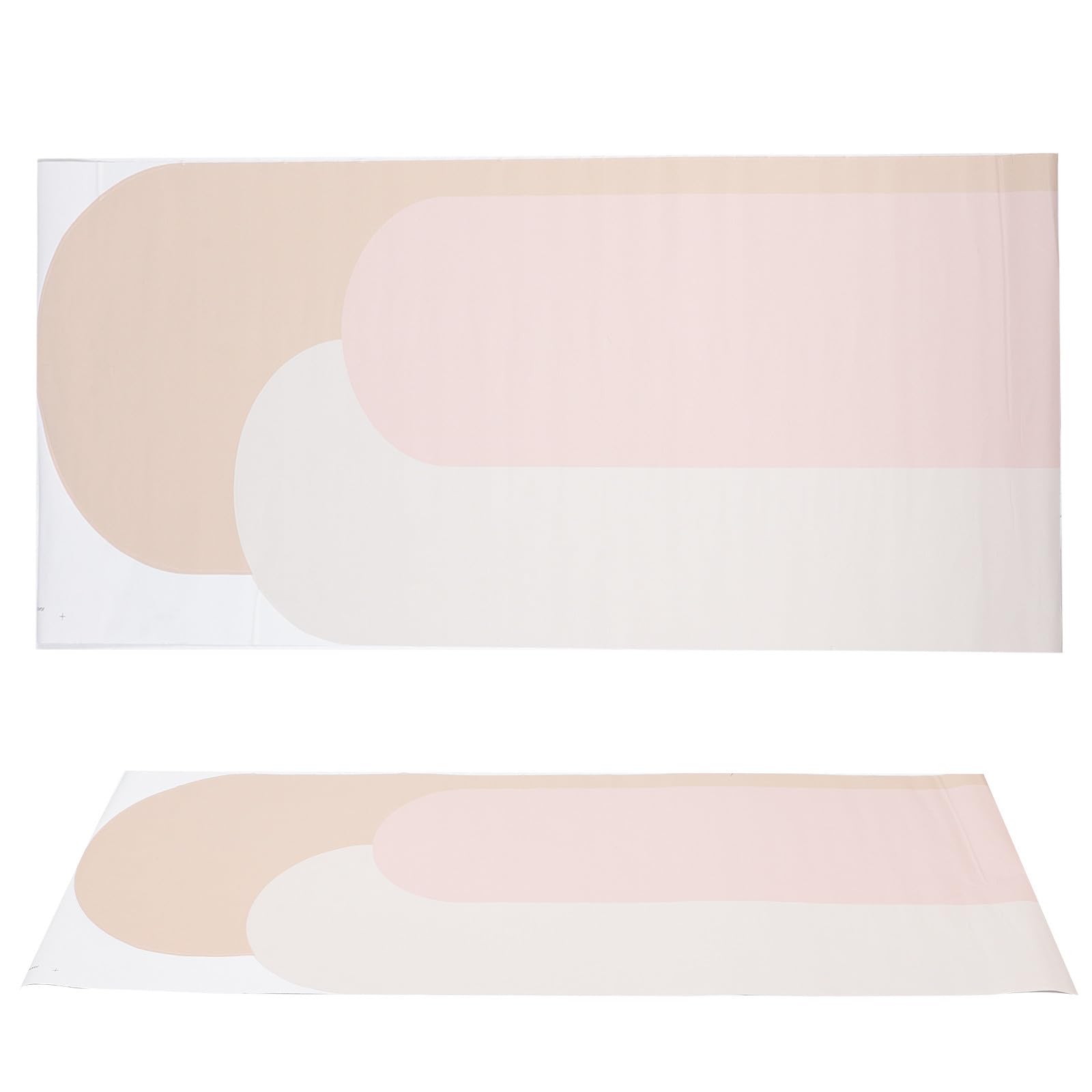 jojofuny Calcomanías de Pared Bohemias de Pvc Diseño Geométrico en Forma de Media Luna, Fácil y Rápida Instalación para Decoración de Sala de Estar y Dormitorio, Pack de 2 Piezas