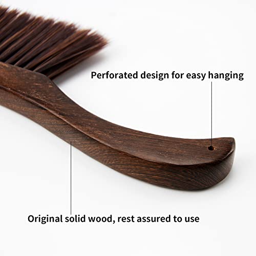 Topasion Hand Broom Dusting Brush, Soft Bristle With Long Wooden Handle For Cleaning Couch Furniture Bed Sofa Clothes Car (Bend Handle) #TOP3