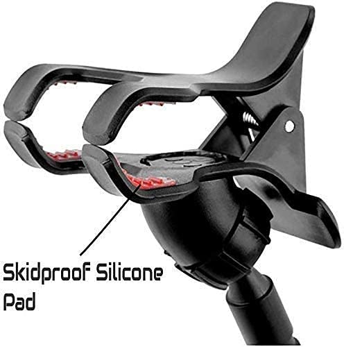 Image of Portable Lazy Stand Mobile Holder with Goosneck Long Arm Clip | Flexible | Foldable | 360 Degree Compatible for Universal Places As Office |Home |Kitchen | Bedroom (Metal Lazy)