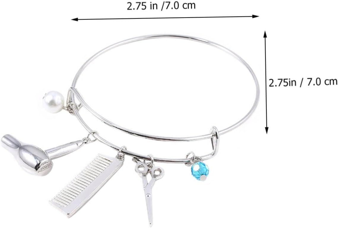 Hair Dryer Scissor Comb Detangler for Women Fashionable Jewelry Bracelet for Women's Day