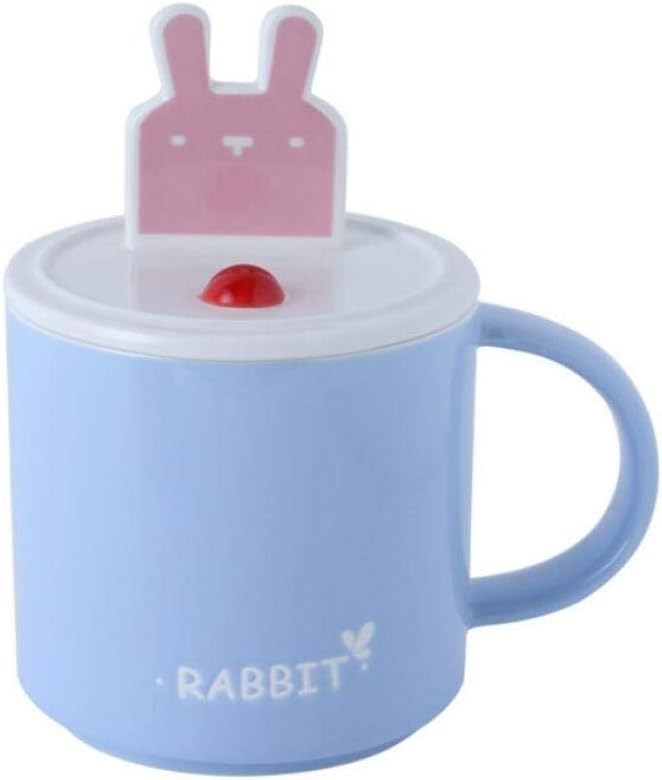 ZT-TTHG 蓋スプーン動物かわいい学生のカップルのギフトカップセラミックカップの漫画の携帯電話のブラケットセラミックマグ