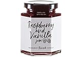 Hawkshead Relish Company Raspberry & Vanilla Jam - Handmade with Fresh Raspberries and Vanilla | Rich and Vivid Flavour | Preservative & Gluten-Free | Suitable for Vegetarians & Vegans - 225g