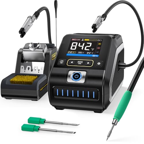Image of FNIRSI DWS-200 200W High Power Soldering Station Kit,2 Helping Hands