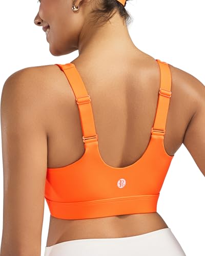 Image of RUNNING GIRL Adjustable Straps High Impact Sports Bra for Women,High Support Workout Sports Bras with Sewn in Pads