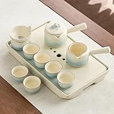 YoeEoay Kung Fu Teeservice Simple Modern Tee Maschinen 300ML Wasserkocher Porzellan Und 60ML...