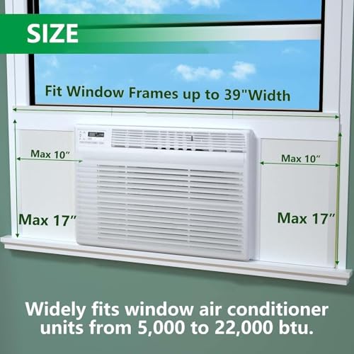 Placas aislantes para aire acondicionado de ventana que evitan fugas de frío 4