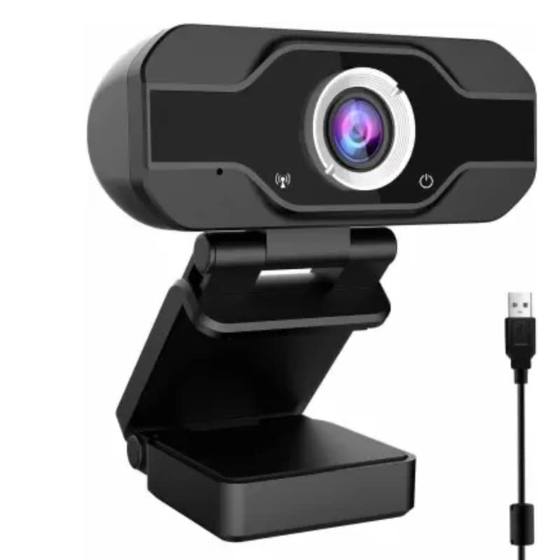 CospexWC02 2MP Full HD 1080p Webcam for PC Laptop Desktop, USB Webcam with Microphone for Video Conferencing Video Calls, USB Full HD Webcam Compatible with Skype, FaceTime, Hangouts, Plug and Play