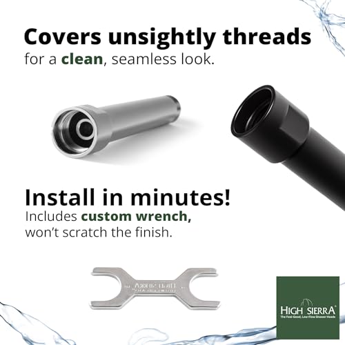 image for High Sierra Showerheads Bronze E-Z Reach Solid Metal Shower Arm Extens