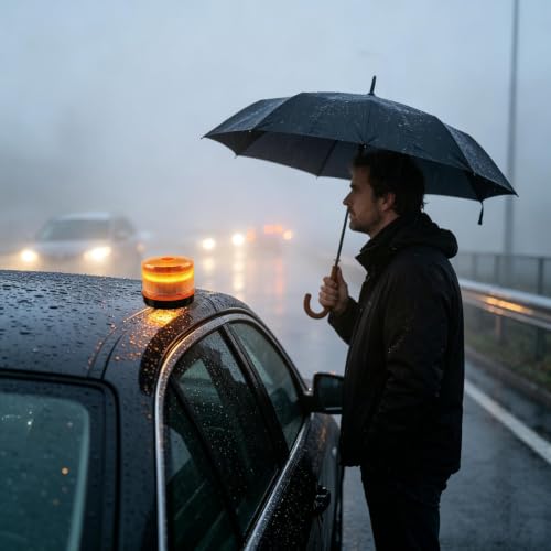 Luz de baliza para camiones que soluciona la falta de visibilidad en emergencias de noche 2