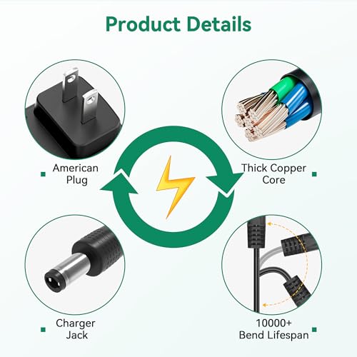 AYBB 6V AC Adapter Compatible with 8804-75 Dynacraft Light Eyes Quad Ride ON Charger