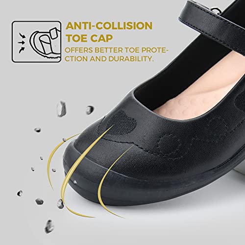 Firelli Girl's Mary Jane School Uniform Shoes Comfortable Girls Dress Shoes (10,Black) #TOP1