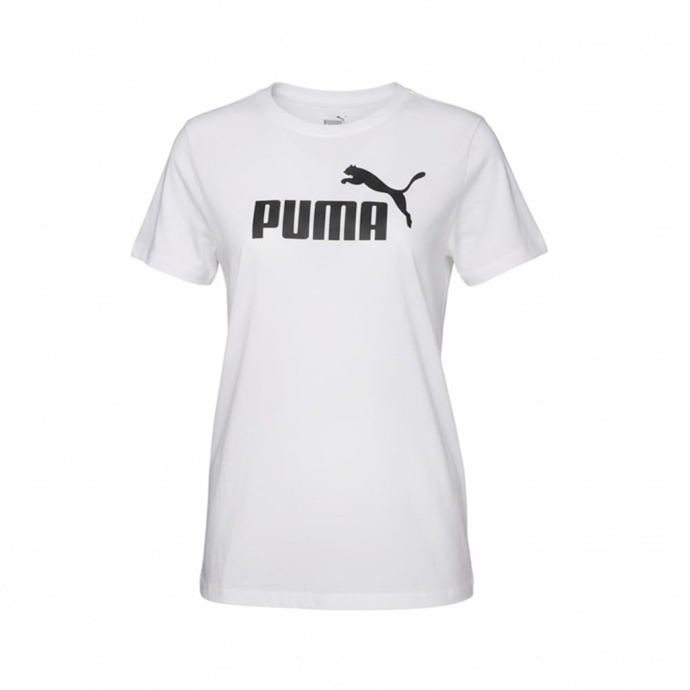 PUMA Women's Essentials Tee (Available in Plus Sizes) Large Puma White
