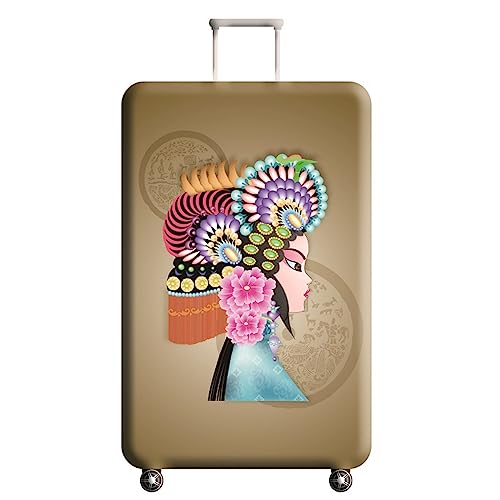 Luggage Cover custodia protettiva con stampa 3D in spandex lavabile antimacchia per bagagli da viaggio da 19 a 21 pollici 06 s alla moda