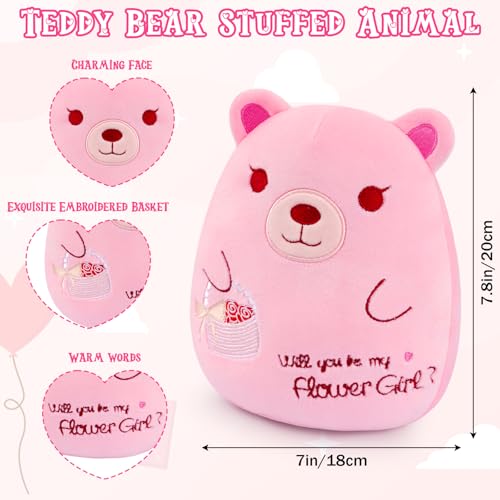 Leokawin Flower Girl Teddy Bear Stuffed Animal,Will You Be My Flower Girl by Leokawin - Used condition - Image 6