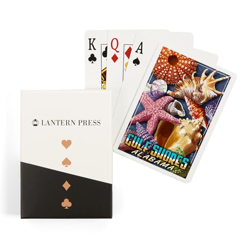 Lantern Press Gulf Shores Alabama 52 Cartas Poker