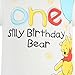 Disney Winnie The Pooh Baby Boys 1st Birthday Bodysuit for Newborn and Infant – White/Red