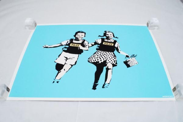 Amazon.com: ノーブランド品WCP Banksy POLICE KIDS BLUE Reproduction