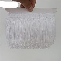 10 Yards Blanc 15 Cm Largeur Frange Dentelle Gland Polyester Dentelle