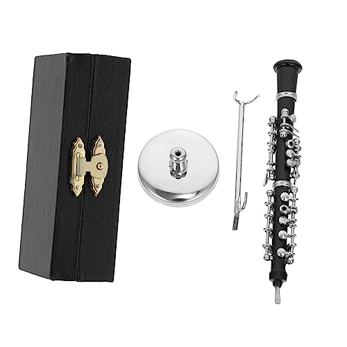 RORPOIR Oboe Desktop Decoration Metal Material Home Office Decor Random Lifelike Oboe Model Statue
