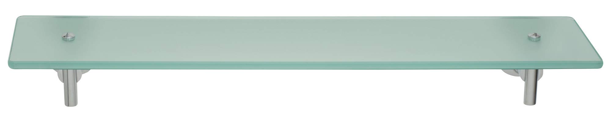 Estante de cristal montado en pared tesa Luup, metal cromado, autoadhesivo, tecnología de montaje adhesiva, 70 x 550 x 120 mm