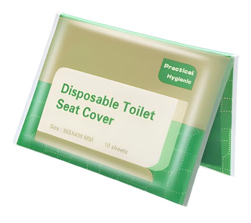 Yofan Disposable Toilet Seat Covers, 10Pcs Flushable Travel Disposable Toilet Seat Covers For Adults Kids Potty Training cover