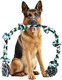 Dog Trust Large Dog Rope Toys for Aggressive Chewers Dog Rope Pet Tug Toy Cotton Rope Dog Chew Toys for Large Dogs (B09Q3DD9V1) Amazon Price History, Amazon Price Tracker
