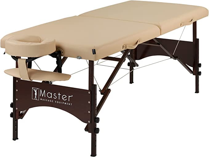 MASTER - Argo Flat Portable Massage Table, Height Adjustable Spa Table, Salon Table, Light Weight Massage Bed, 28" width, Table Only Weight 13Kg