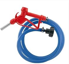 Metal Fuel Gun – Red with 3m ¾” Hose & Tank Adaptor Set - Ideal for Refueling Vehicles, Machinery & Equipment