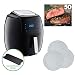 GoWISE USA 1500-Watts 3.7-Quarts 8-in-1 Digital Touchscreen Air Fryer + 50 Recipes for your Air Fryer Cookbook (Black)