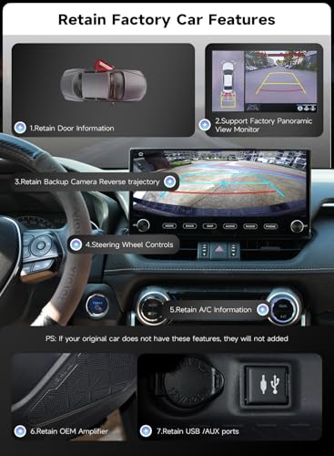 Roadanvi X14 12.3" Head Unit for Toyota RAV4 2019-2022, 6GB+128GB - image 4
