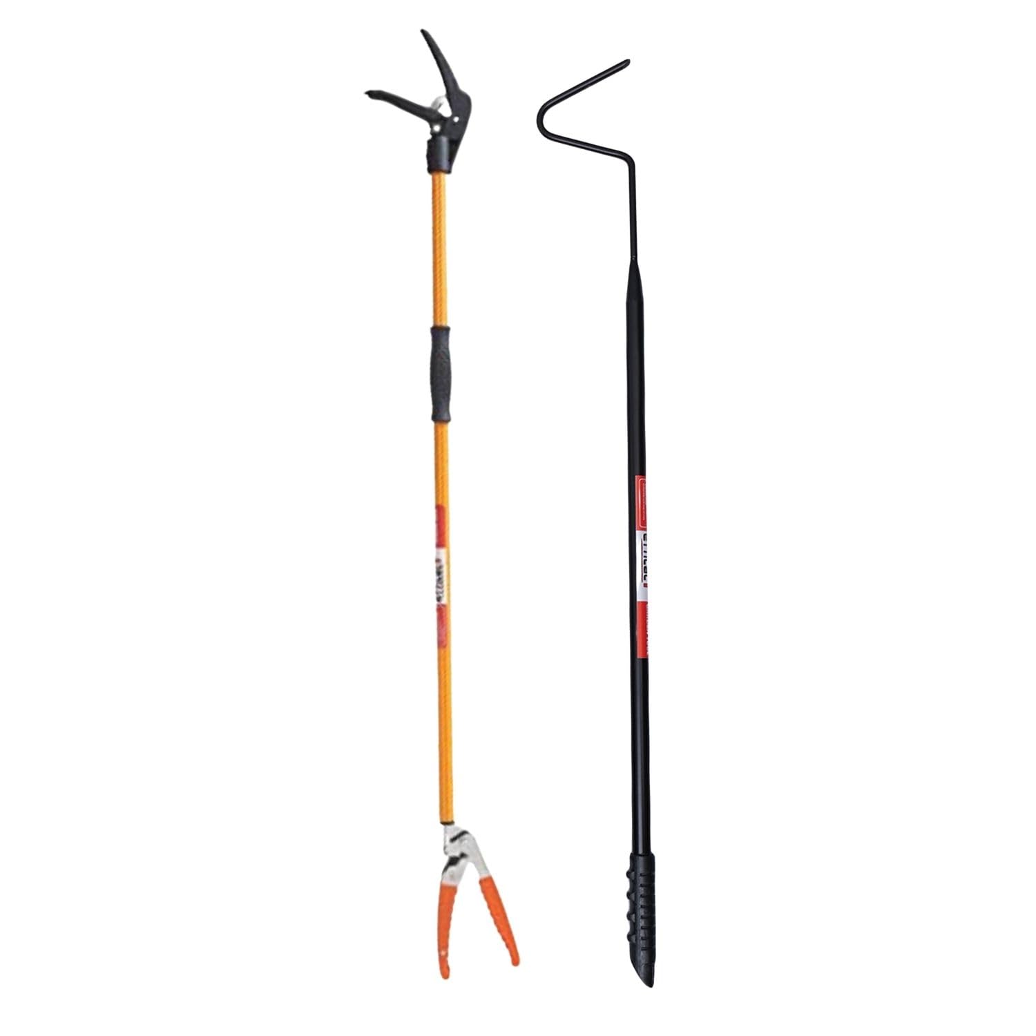 Efficacy Catcher Safety Handling Tool 183cm with Excellent Grip Handle or 92cm MS Material Hook Heavy Duty Picker Tool for Handling Small Objects Combo