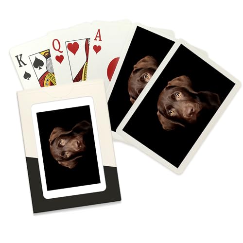 Baraja Póker Cachorro Labrador Chocolate 52 Cartas