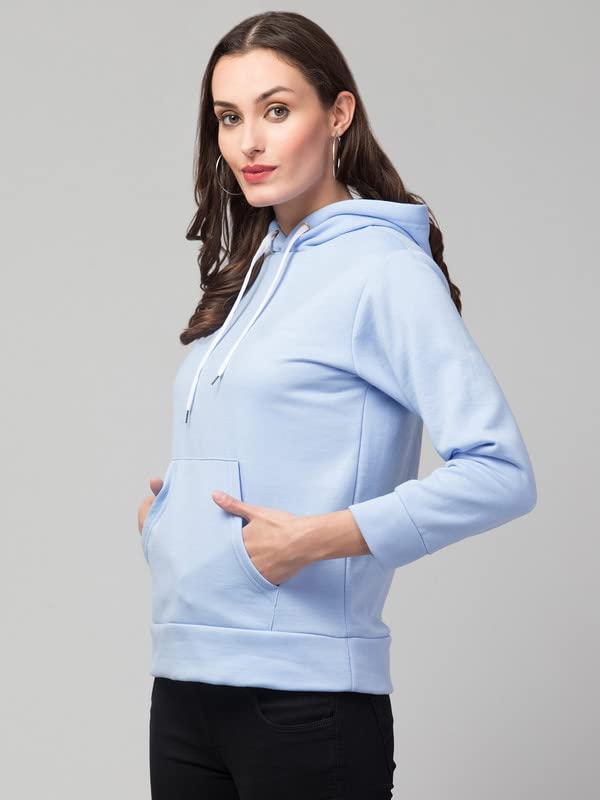 Image of Women's Fleece Plain Hoodie