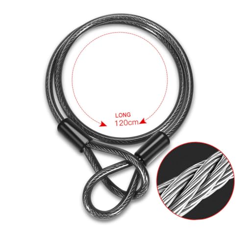 Serrure U en acier robuste avec câble vélo et moto noir orange