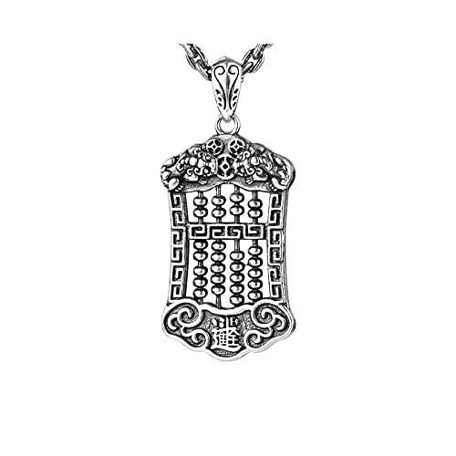Pendentif abacus argent S925 : sublimez votre look rétro sans effort - 2