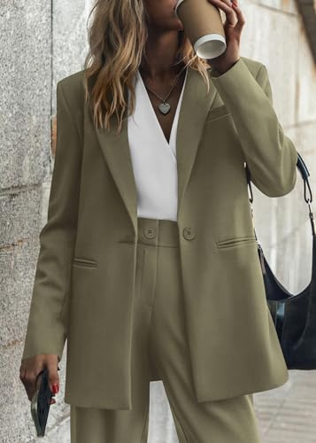 image for KIRUNDO Women Suits 2 Piece Set Business Casual Dressy Oversized Blaze