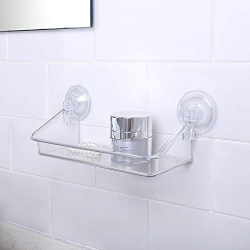 Étagère de douche transparente pour éliminer le désordre sans percer
