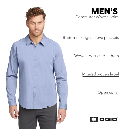 OGIO Unisex Commuter Woven Shirt | Long Sleeve Button Up Shirt for Men & Women, Business Casual Collared Top4