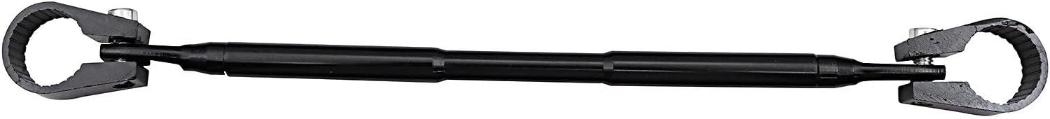 Motorcycle CNC Aluminum Handle Bar Cross Steering Strength Lever Balance 7/8" 22mm Handlebar Universal Motorbike Mid Handlebars(Black)