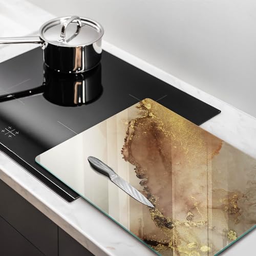 Plaque d'induction protection haut de gamme Abstraction Gold 40x52 - 3