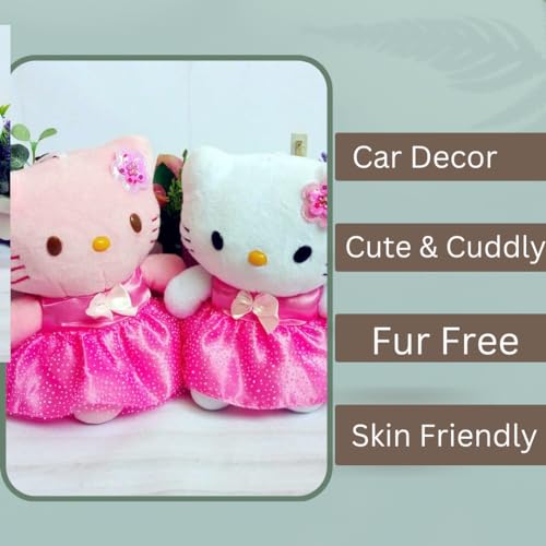 Image of Set of 2 Cute Hello Kitty Stuffed Soft Toys Plush Doll for Girls (20 cm)