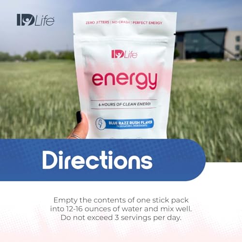 Image of IDLife - Energy Blue Razz Rush - Time-Release Caffeine, L-Theanine & Alpha Lipoic Acid for Clarity, Stamina & Clean Fuel - 15 Sticks