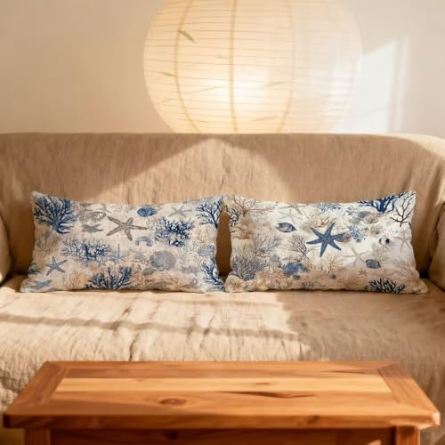 Housse de coussin 40x80cm velours bleu : protégez votre oreiller