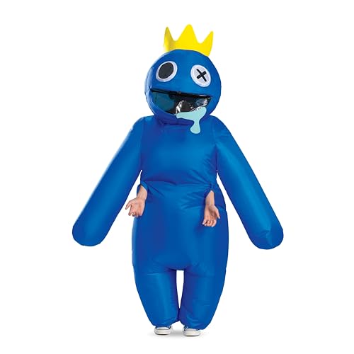Disfraz inflable azul Rainbow Friends para niños miniatura 6