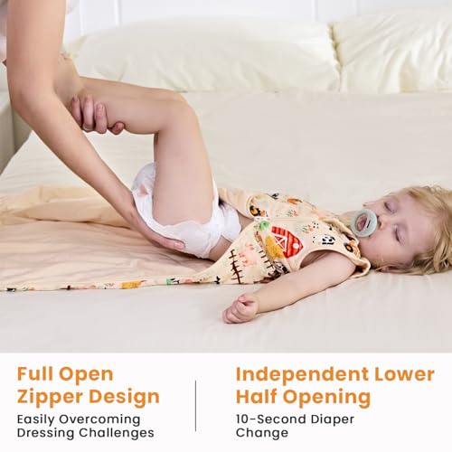 Image of babee Reshinee Bamboo Viscose Sleep Sack for Babies and Toddlers 1.0 Tog Wearable Blanket 2-Way Zipper Baby Shower Gifts
