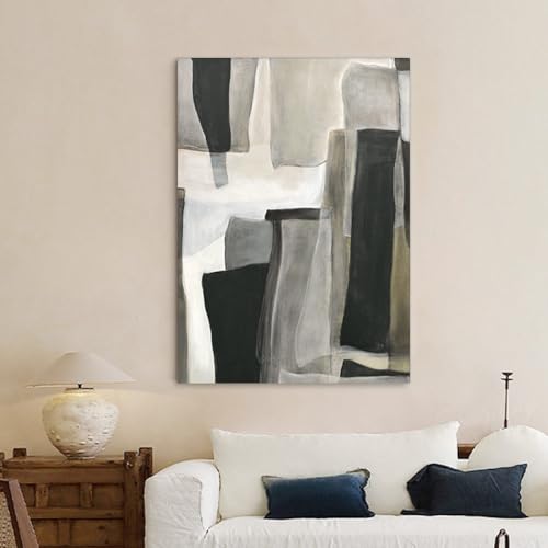 Tableau abstrait simple et moderne peinture à l'huile sur toile